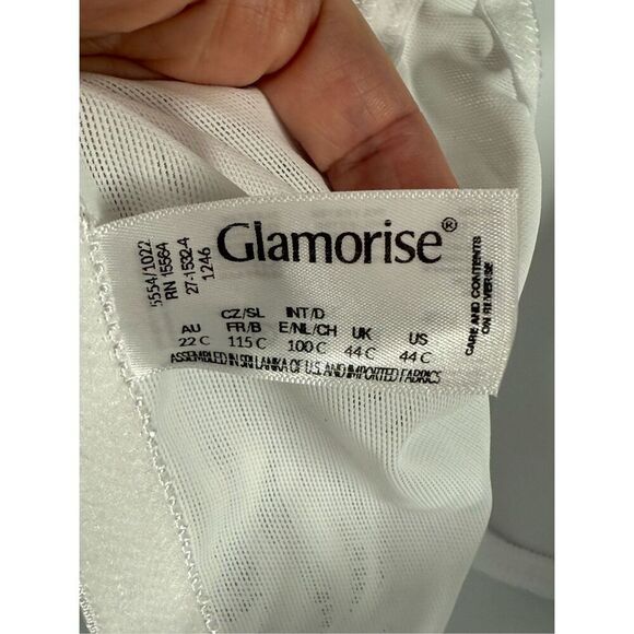 A21.  Glamorise Front-Closure T-Back WonderWire Underwire Bra size 44C NWOT - Picture 7 of 9